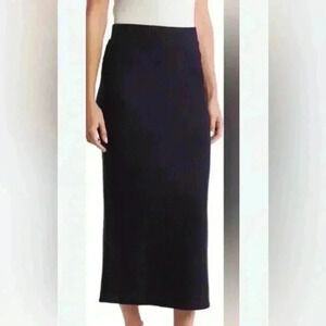Womens Navy Maxi Sweater Skirt H by Bordeaux XS